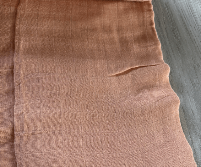Dusty Pink Bamboo Muslin Swaddle Blanket 