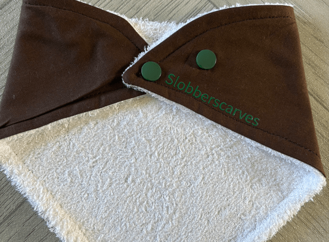 Chocolate Bamboo Dribble Bib