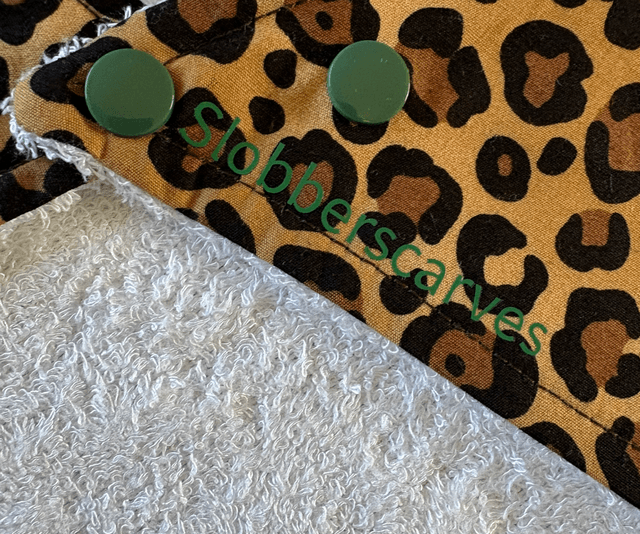 Leopard Print Bamboo Dribble Bib