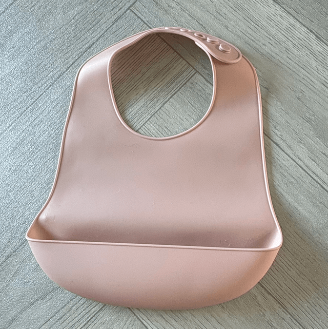 Blush Silicone Messy Bib 
