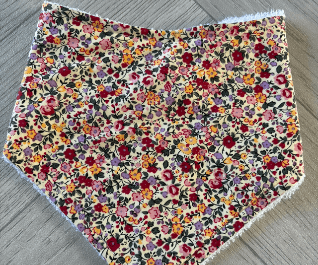 Plum Floral Bamboo Dribble Bibs