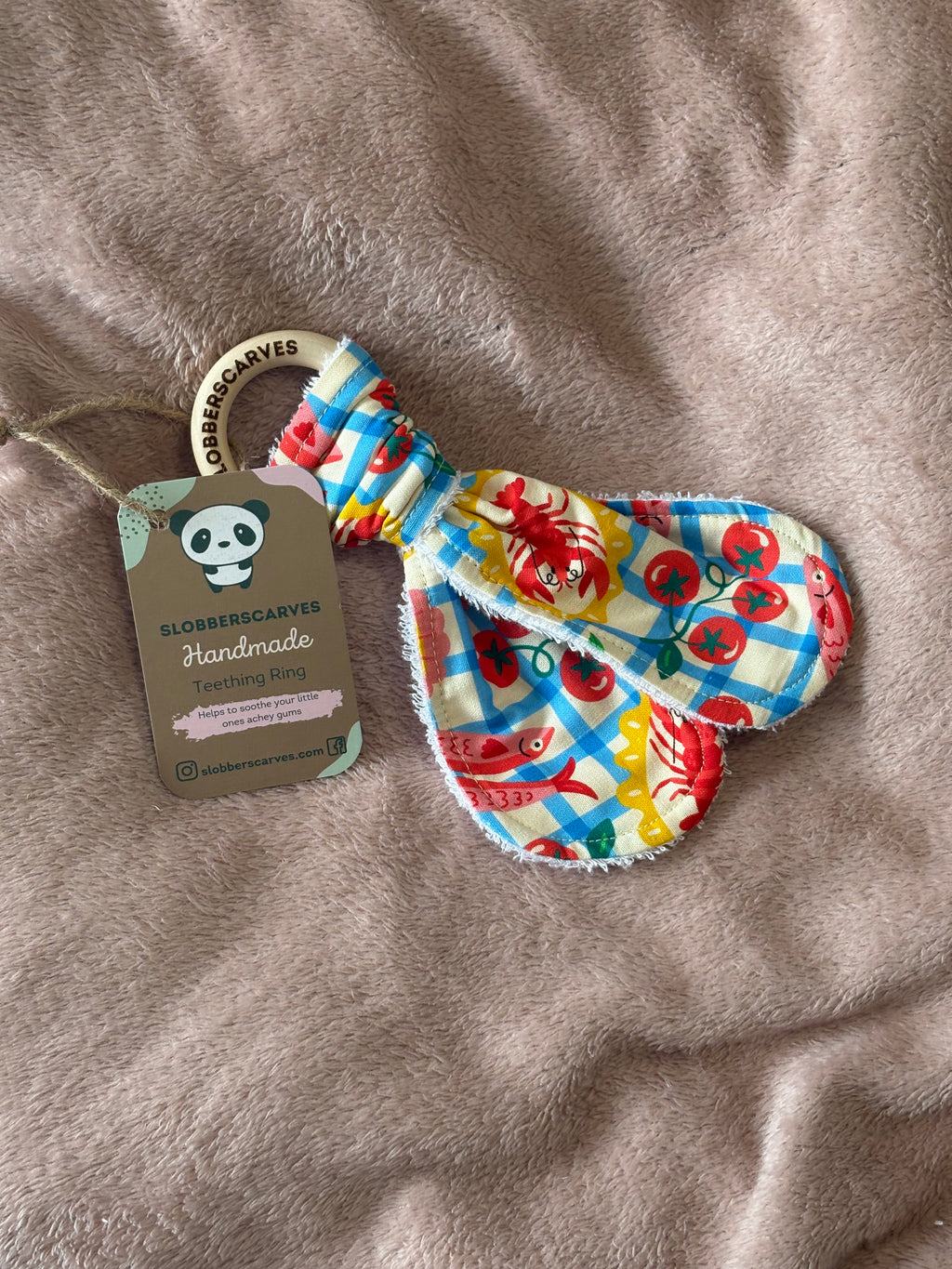 Lobsters Wooden Teething Ring