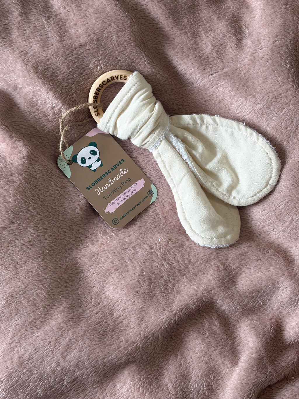 Oatmeal Wooden Teething Ring