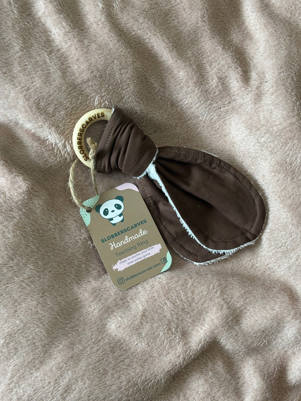 Chocolate Wooden Teething Ring