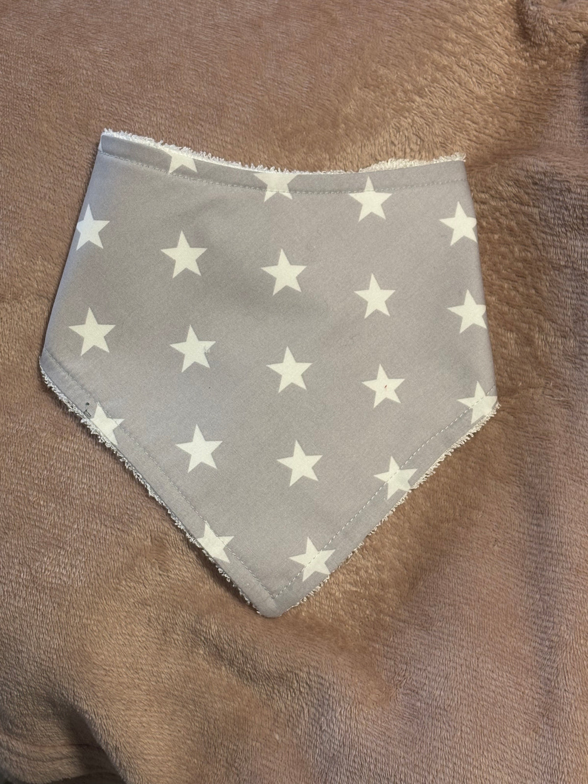 Silver Stars Bandana Style Bamboo Dribble Bib