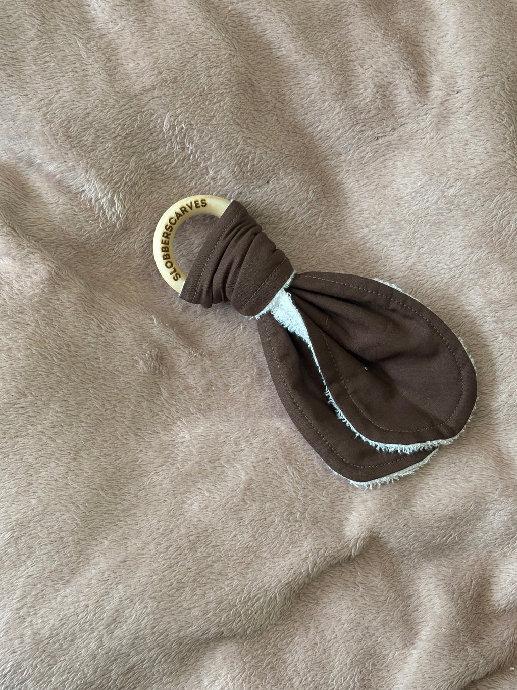Chocolate Wooden Teething Ring