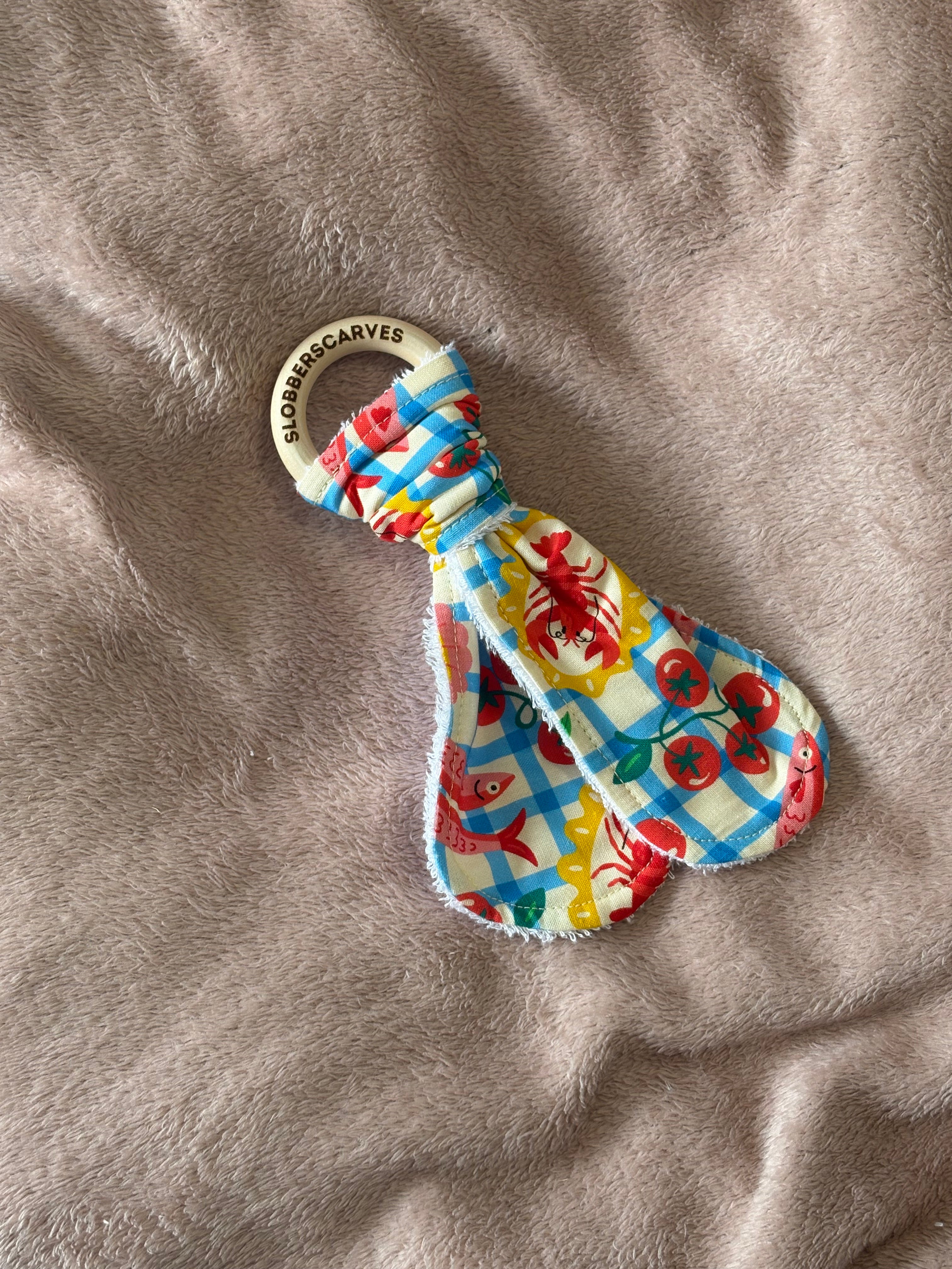 Lobsters Wooden Teething Ring