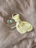 Yellow Stripes Wooden Teething Ring