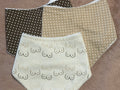 Boobies & Polka Dots Bandana Style Dribble Bibs