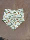 Green Dinosaurs Bandana Style Bamboo Dribble Bib