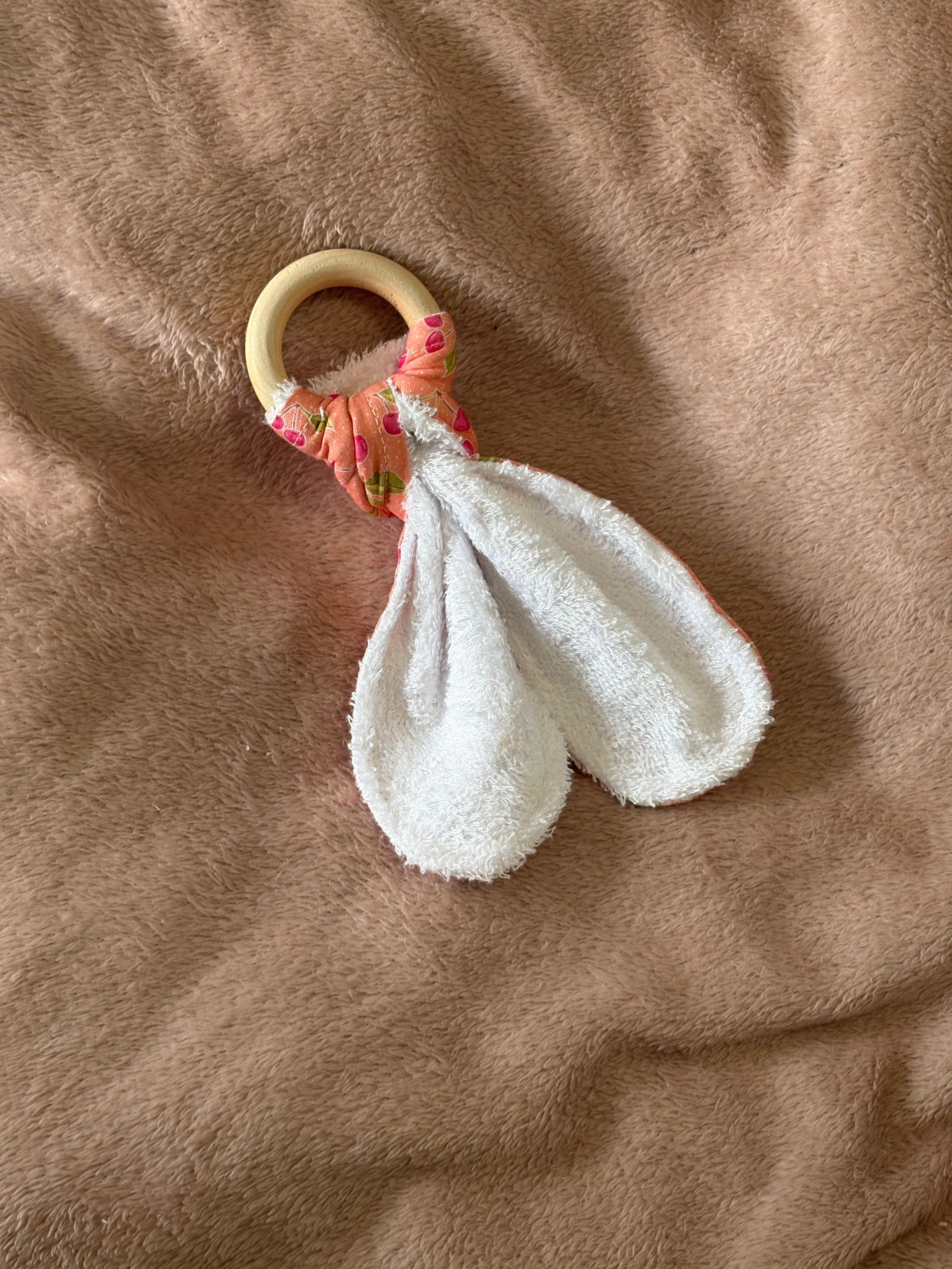 Cherries Wooden Teething Ring