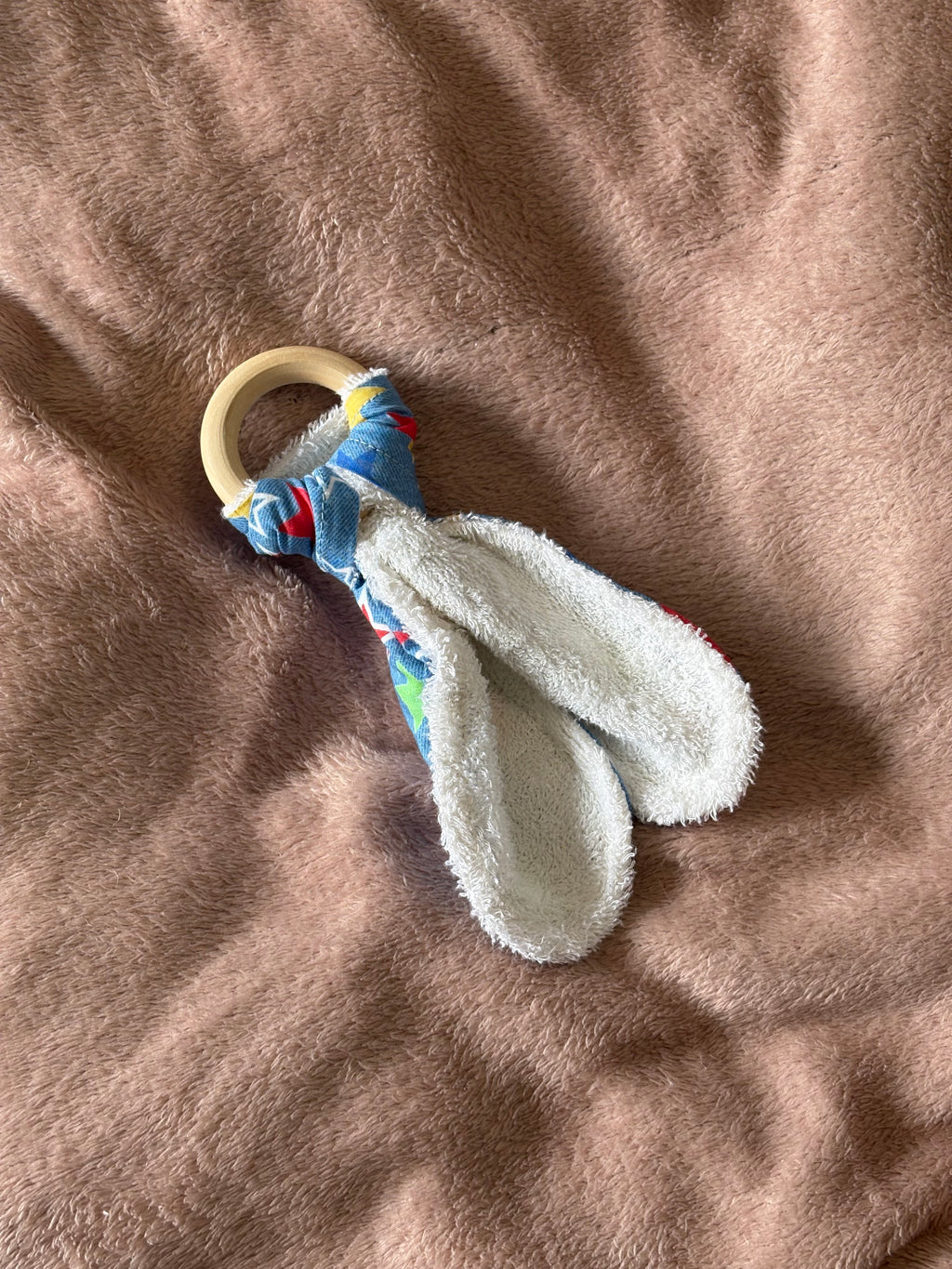 Bold Stars Wooden Teething Ring