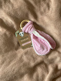 Pink Stripes Wooden Teething Ring
