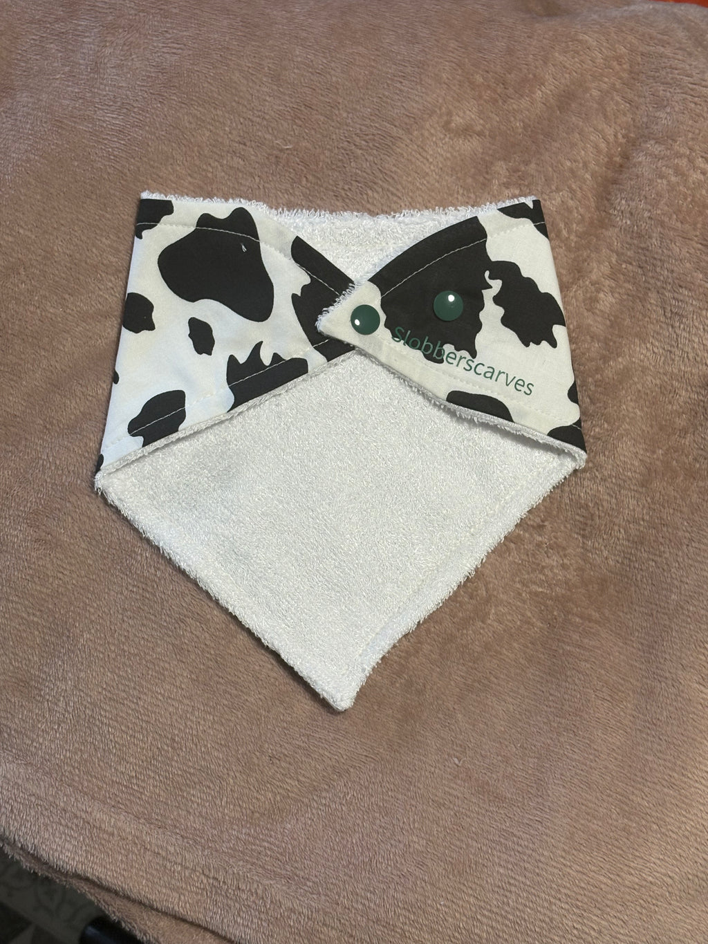 Cow Bandana Style Bamboo Dribble Bib