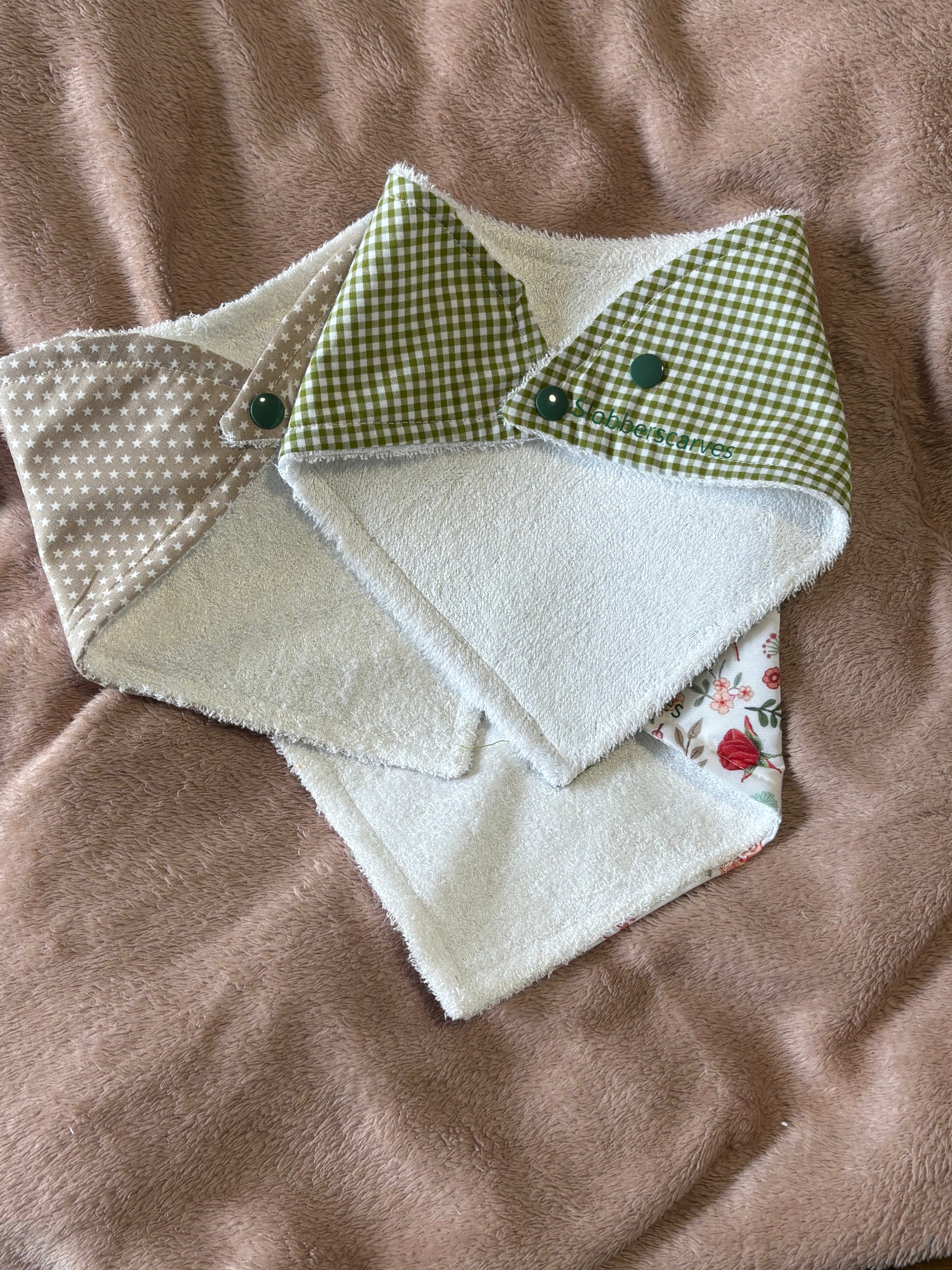 Autumn Leaves Bandana Style Dribble Bibs