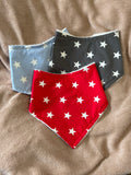 Stars Three Pack Bandana Style Dribble Bibs
