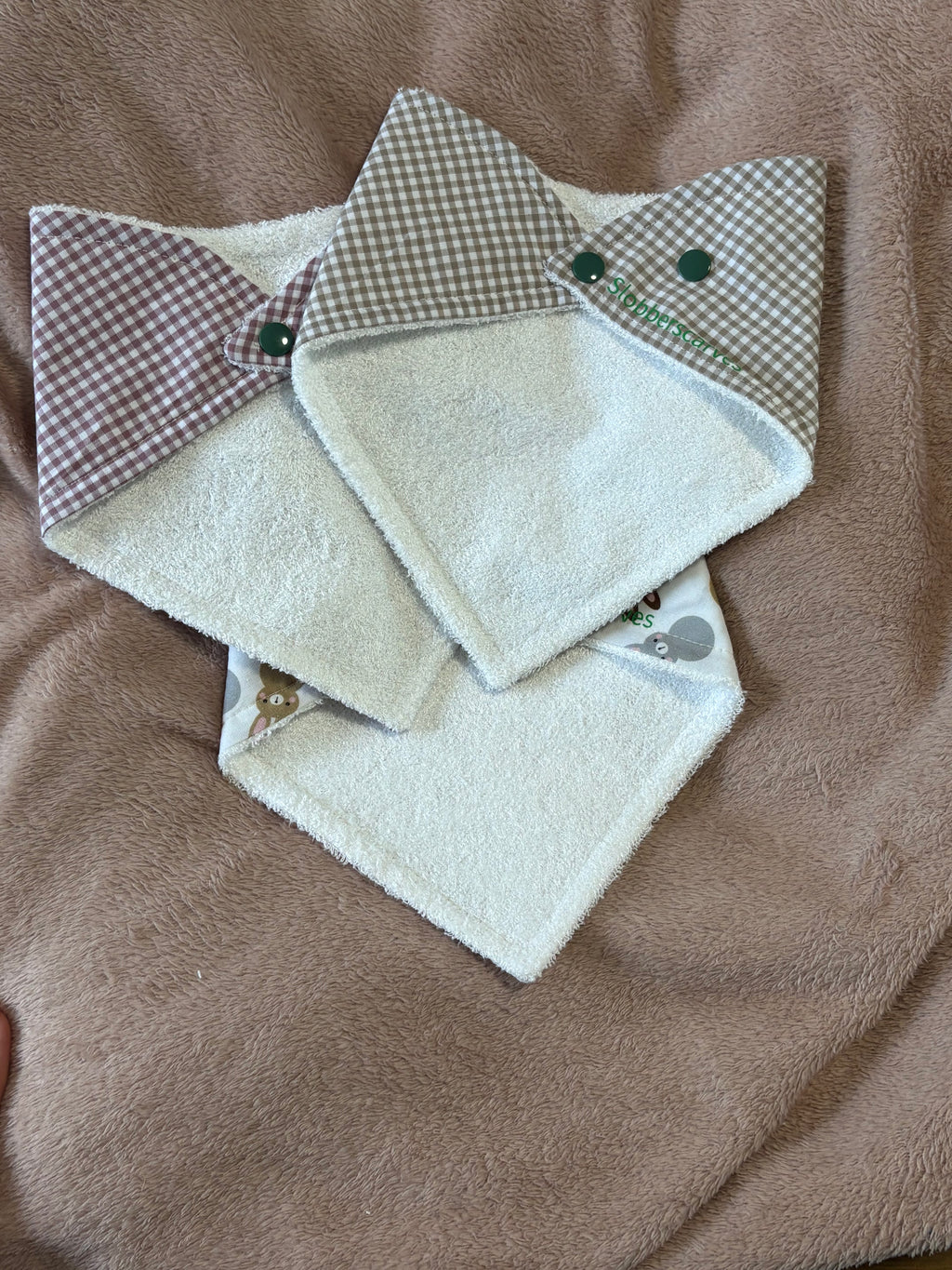 Bunnies Three Pack Bandana Style Dribble Bibs