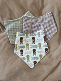 Bunnies Three Pack Bandana Style Dribble Bibs
