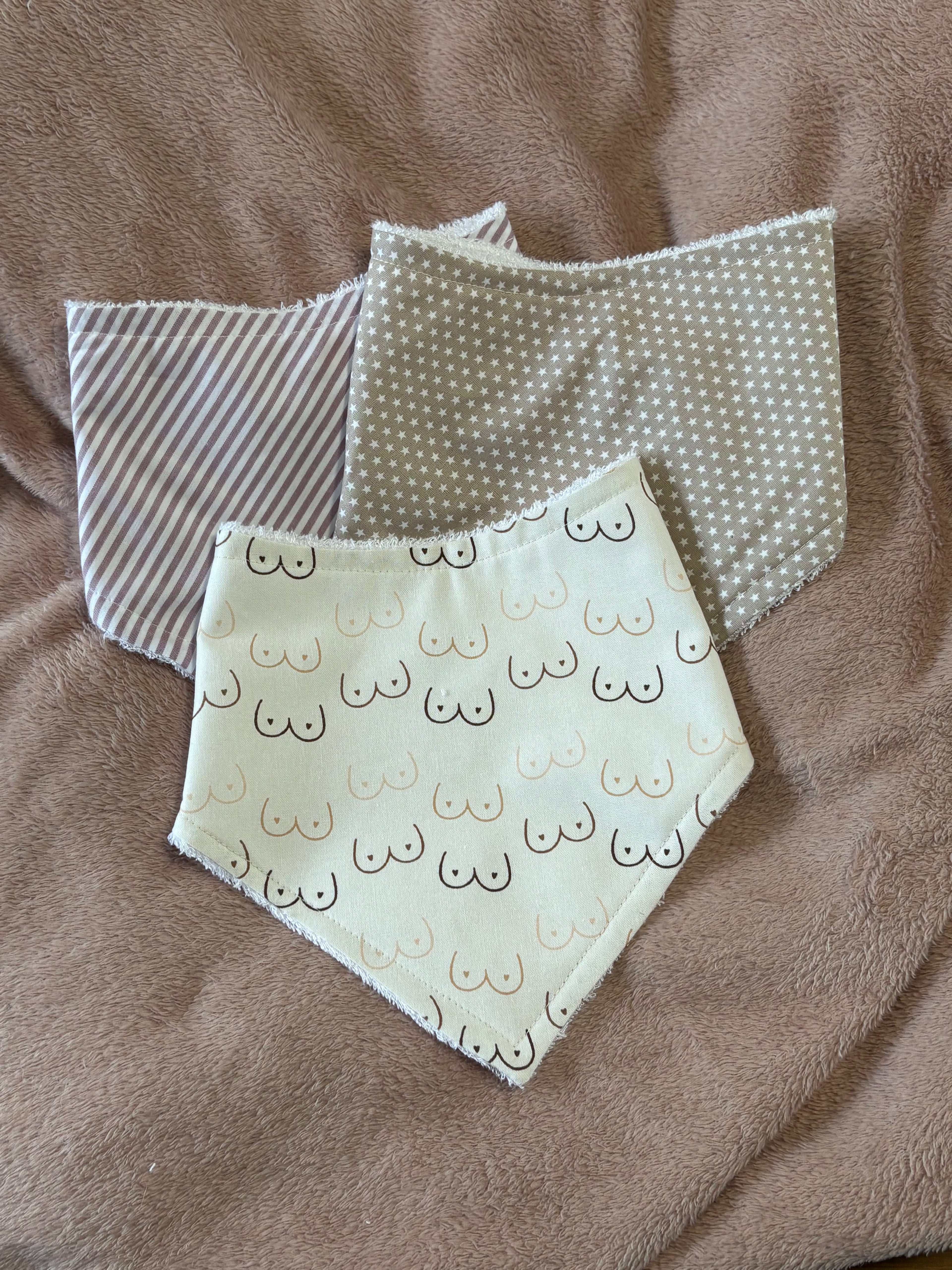 Boobies Three Pack Bandana Style Dribble Bibs