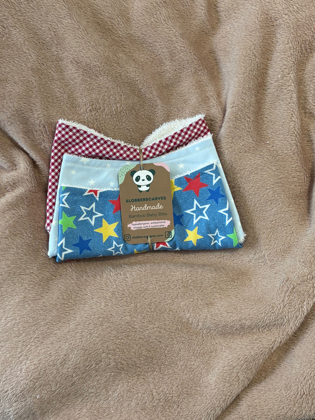 Bright Stars Three Pack Bandana Style Dribble Bibs