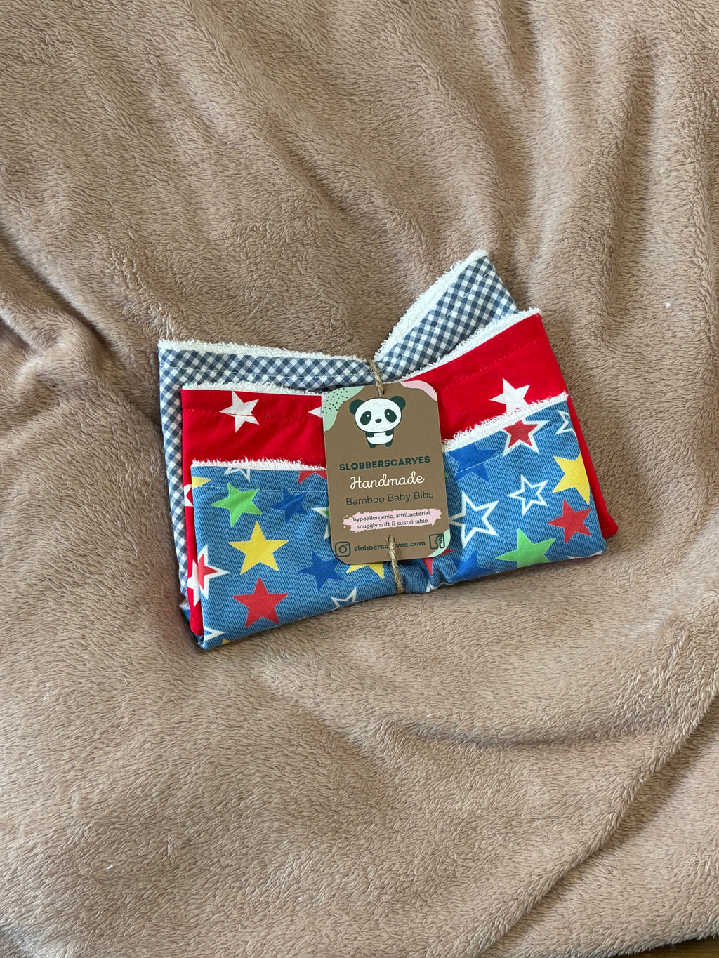 Bold Stars Bandana Style Dribble Bibs