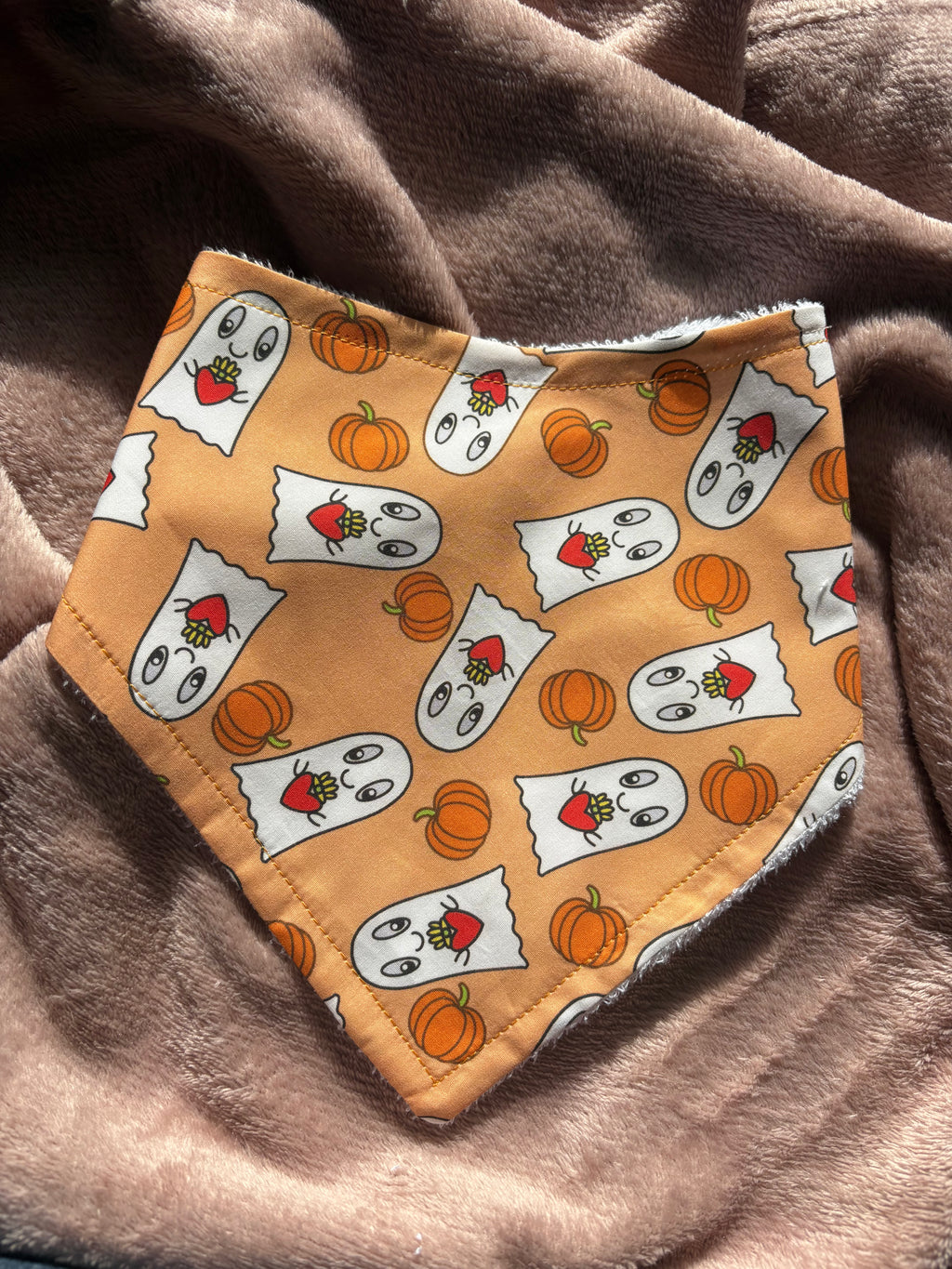 Claddagh Ghosts Halloween Bandana Style Bamboo Dribble Bib