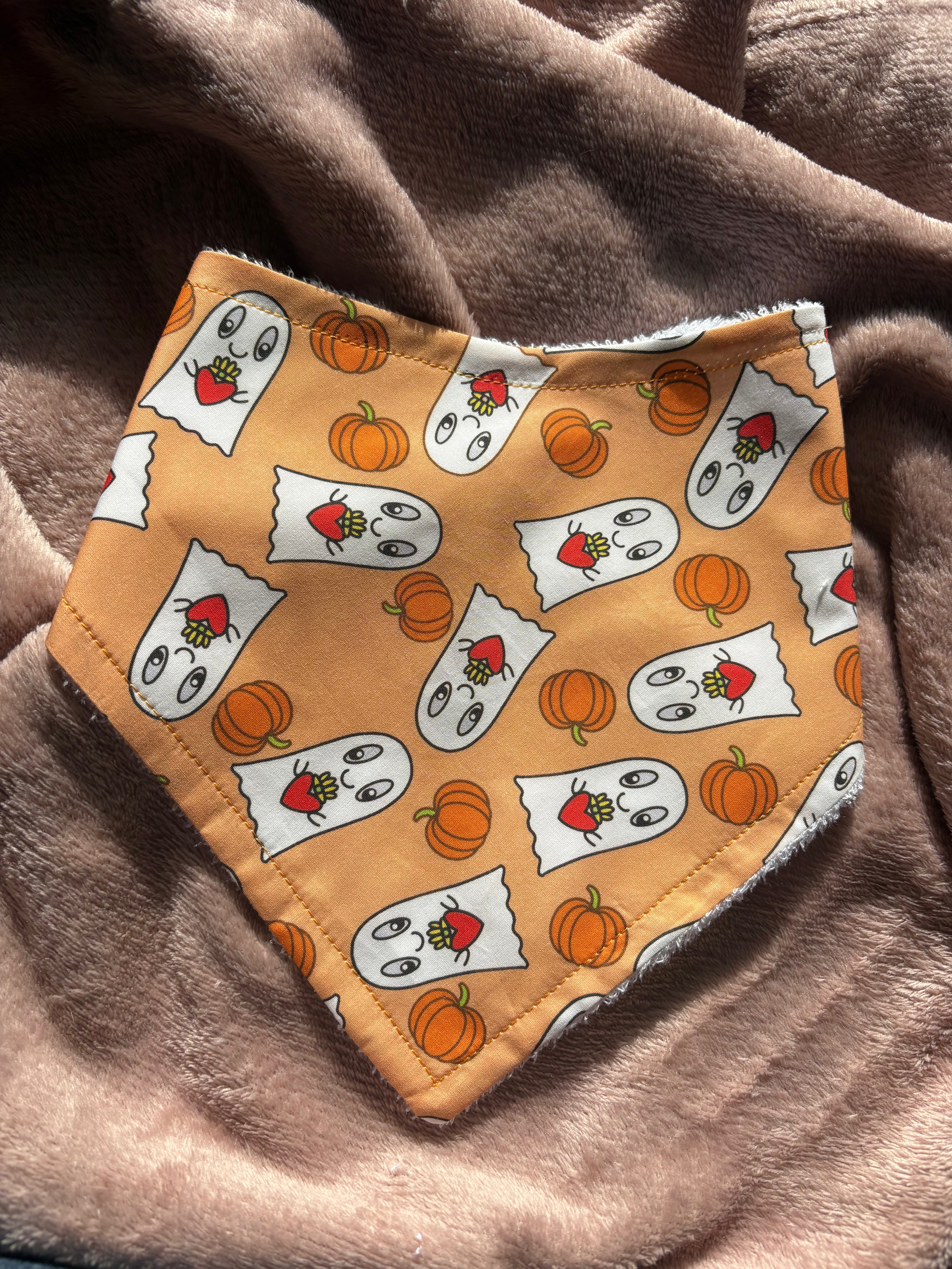 Claddagh Ghosts Halloween Bandana Style Bamboo Dribble Bib