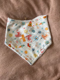 Retro Space Bandana Style Bamboo Dribble Bib