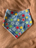 Bold Stars Bandana Style Bamboo Dribble Bib