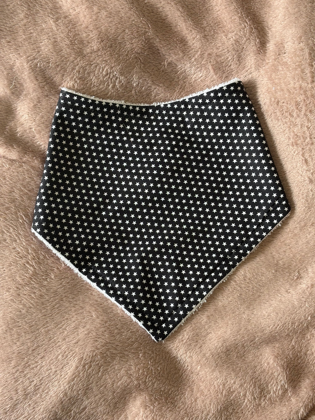 Black Tiny Stars Bandana Style Bamboo Dribble Bib