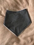 Black Tiny Stars Bandana Style Bamboo Dribble Bib