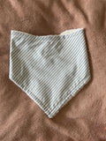 Grey Stripes Bandana Style Bamboo Dribble Bib