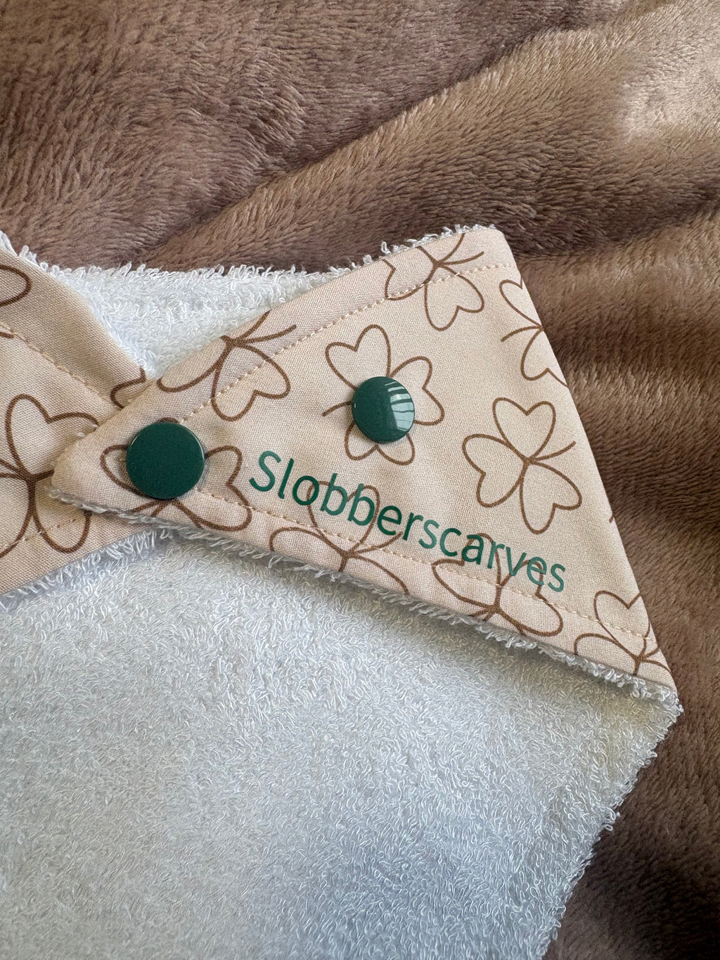 Shamrock Bandana Style Bamboo Dribble Bib